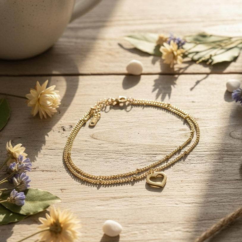 Heart Anklet (Single piece)