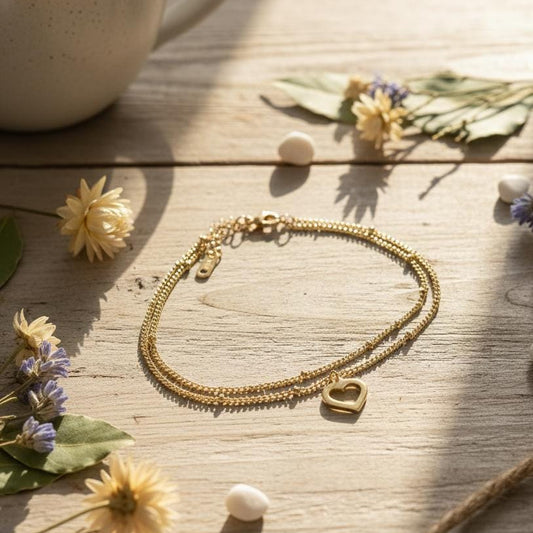 Heart Anklet (Single piece)