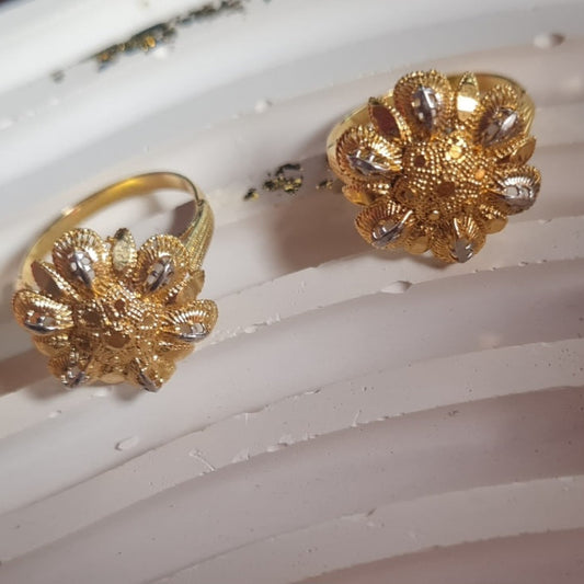 22K Gold Polished Ring