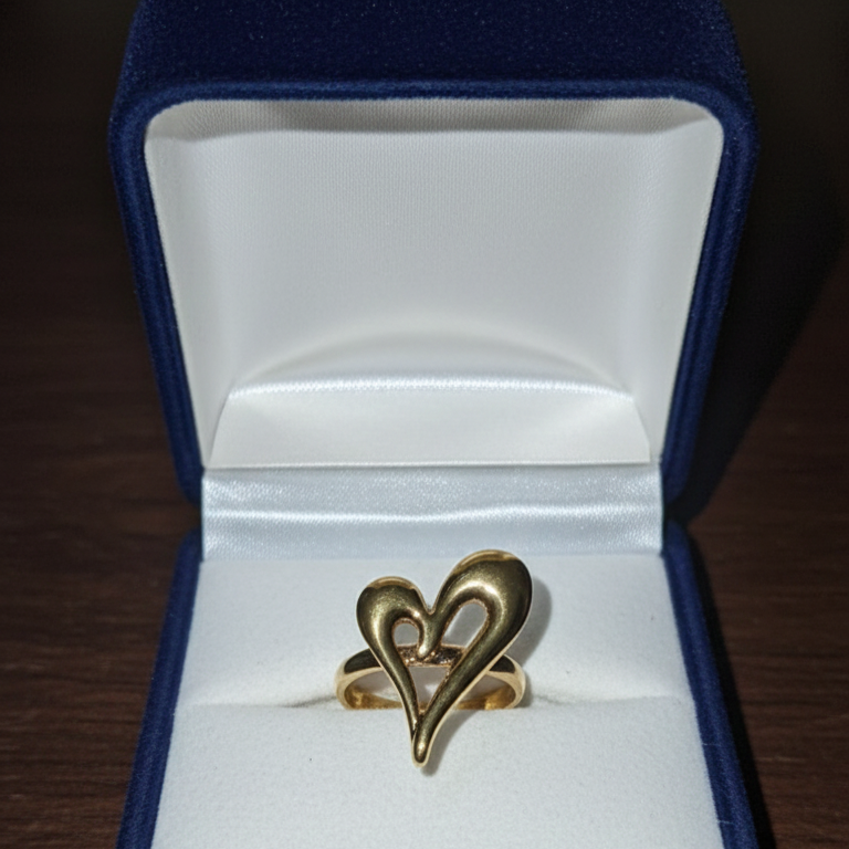 Golden Heart Ring