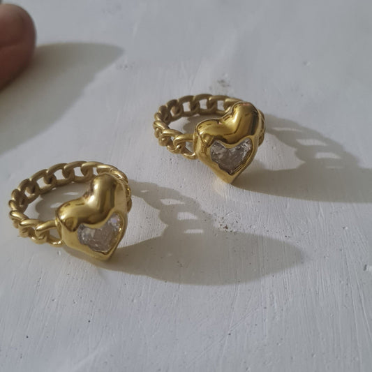Heart in Chain ring