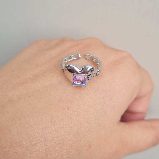 Heart Ring (Pink Shaded)