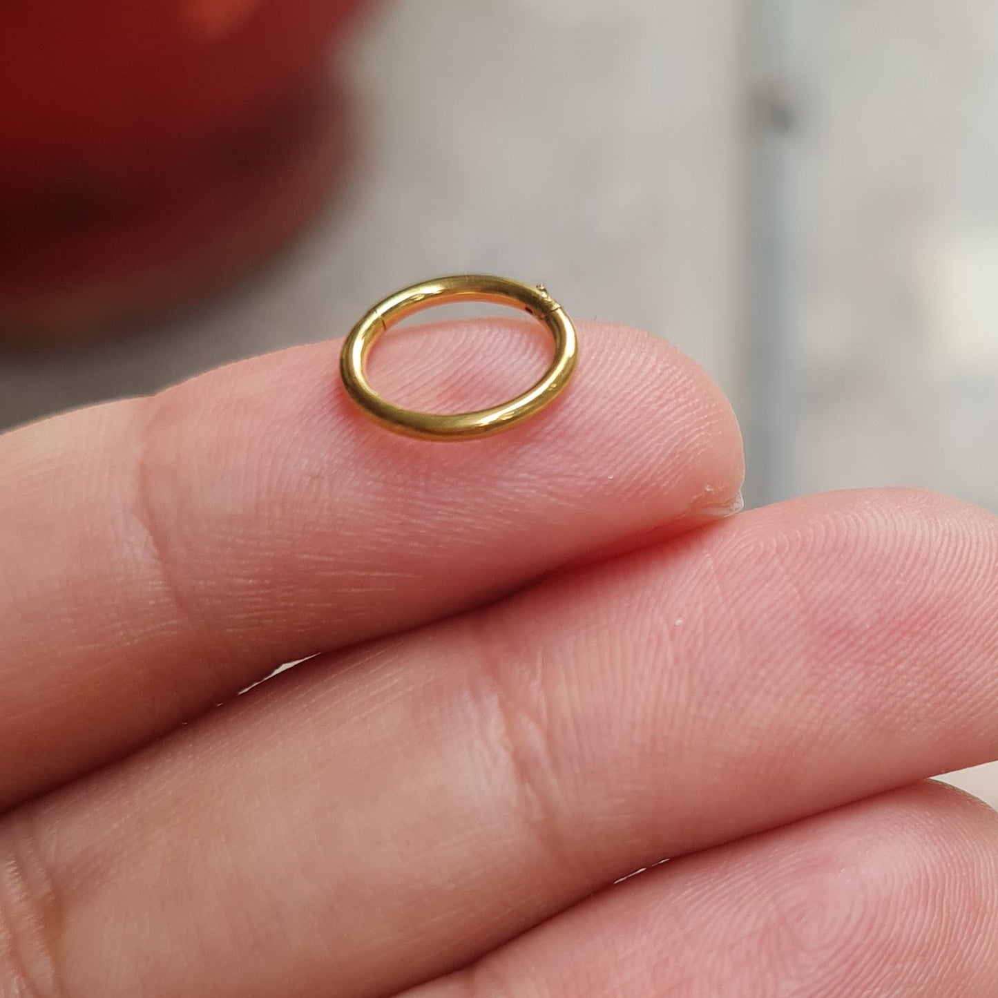 Plain Nose Ring (Single piece for pierced nose)