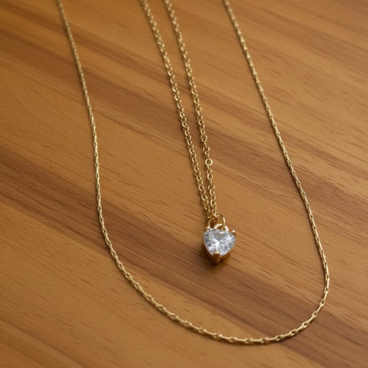Double Layered Minimal Necklace