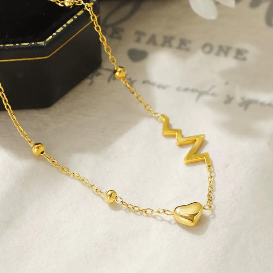 Heart Beat Anklet (Single Piece)