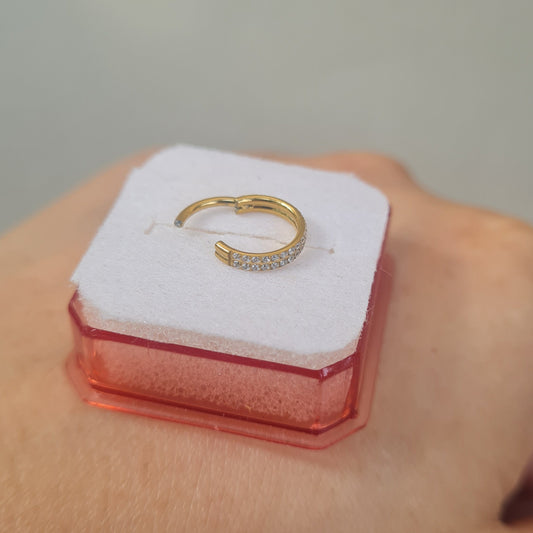 Double Layered Nose ring (1-PcFor Pierced Nose)