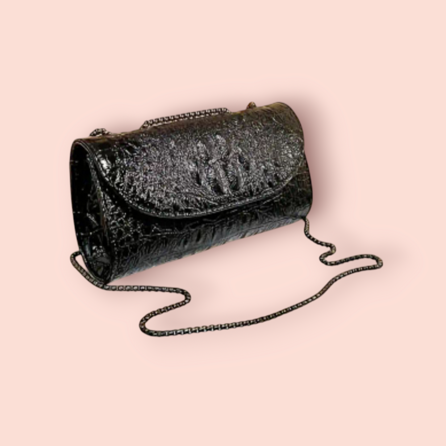 vintage snakeskin Black crossbody elegant crossbody bag