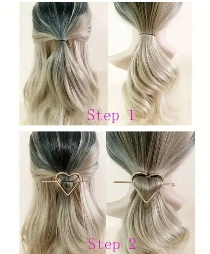Stylish Hair pin Heart Shaped