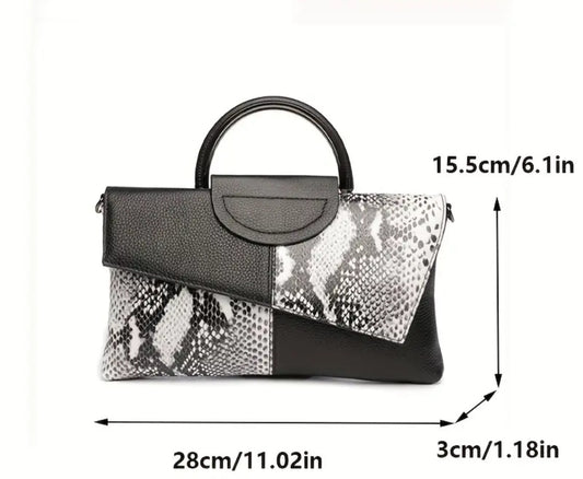 Faux Leather crocodile pattern Handbag