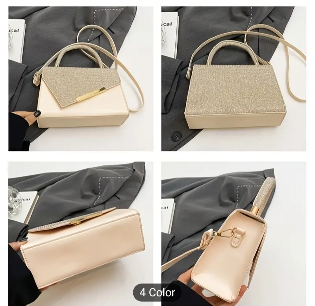 Elegant Fancy Evening Bag Silver