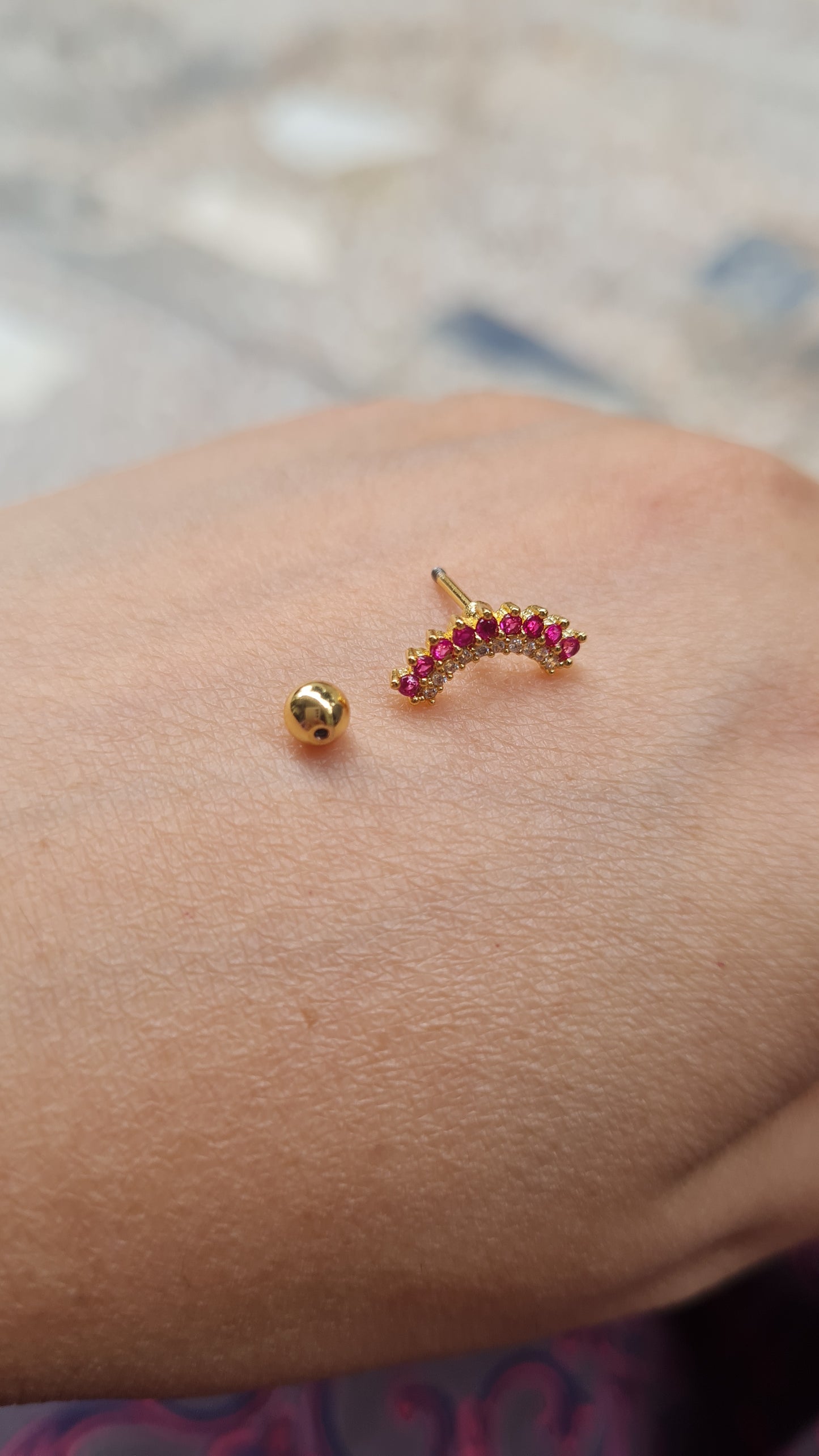 Ear Studs (Stainless Steel with ball screw)