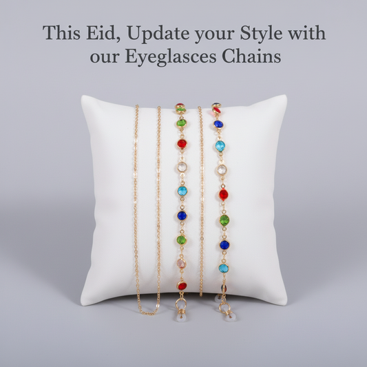 Eyeglasses chain with Rhinestones (1 piece - Chain only)