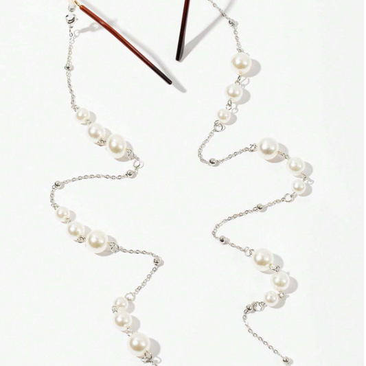 Large Small Pearl Eyeglasses Chain