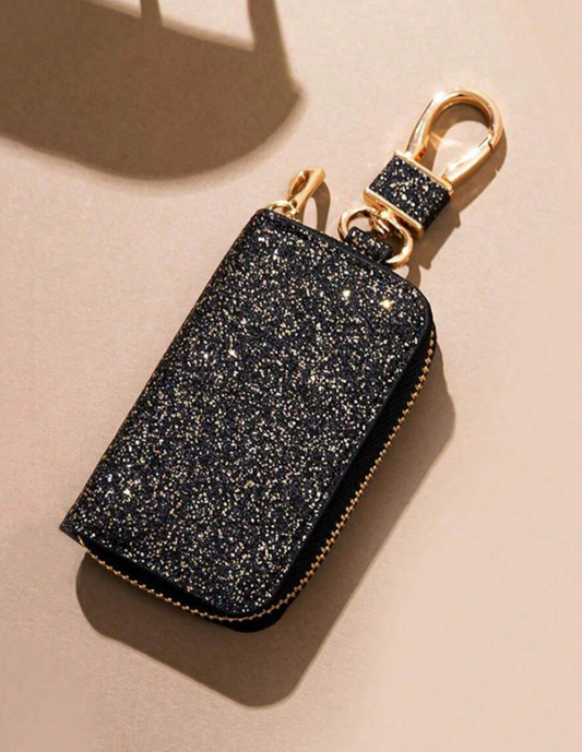 Leather keychain holder (Sparkling)