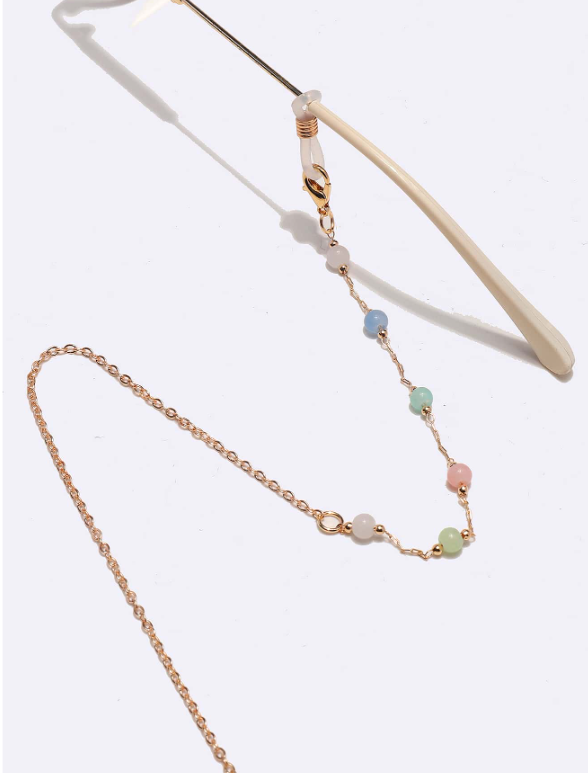 Lightweight Multicolor with gold glasses chain (1 Piece Only)