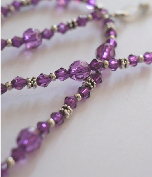 Beautiful Purple Glasses Chain