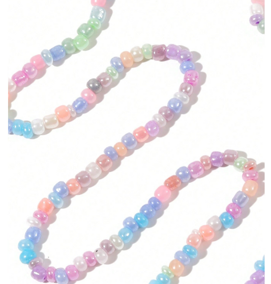 Pastel Colored Beaded Chain