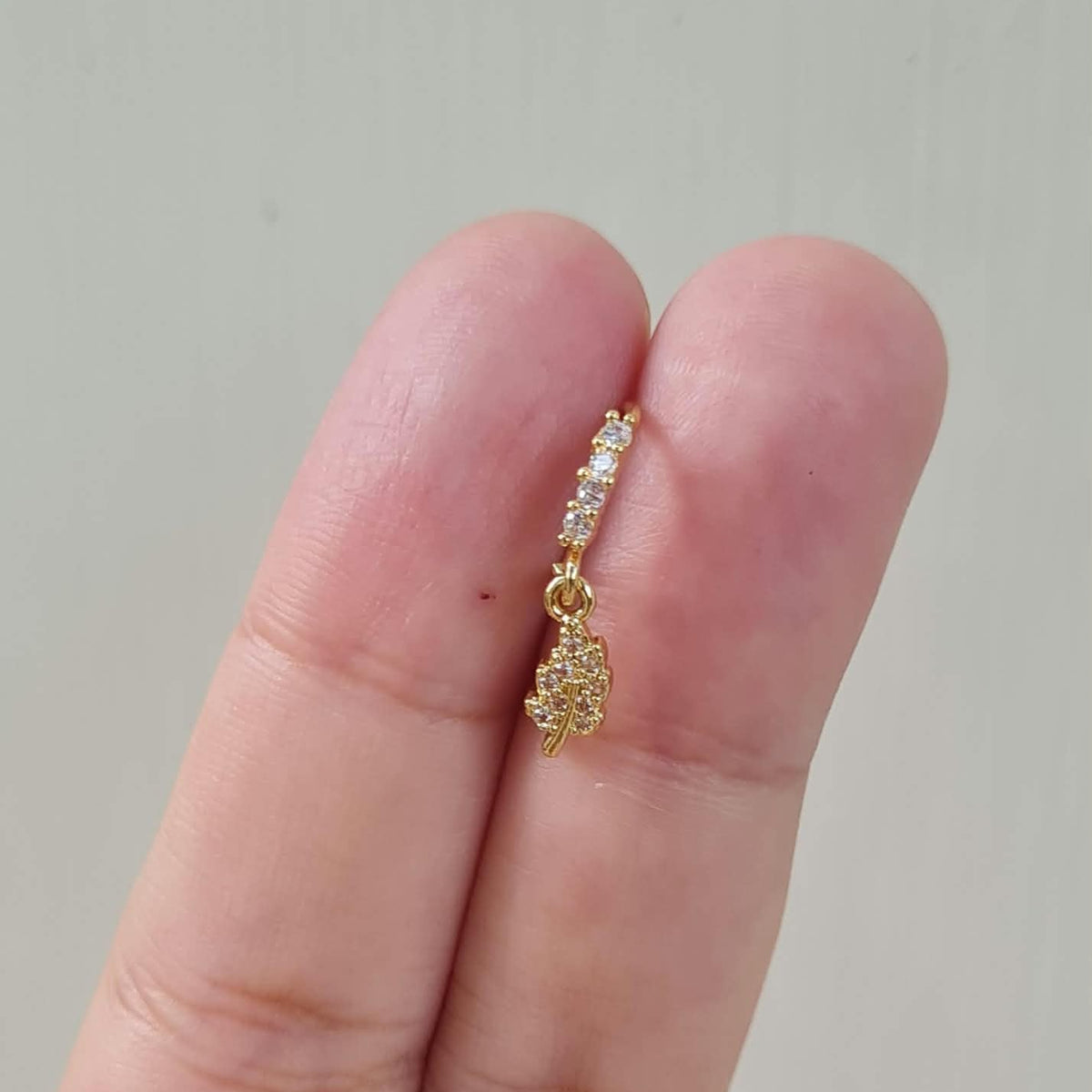 Leaf Hanging Nose Ring (For Pierced Nose)