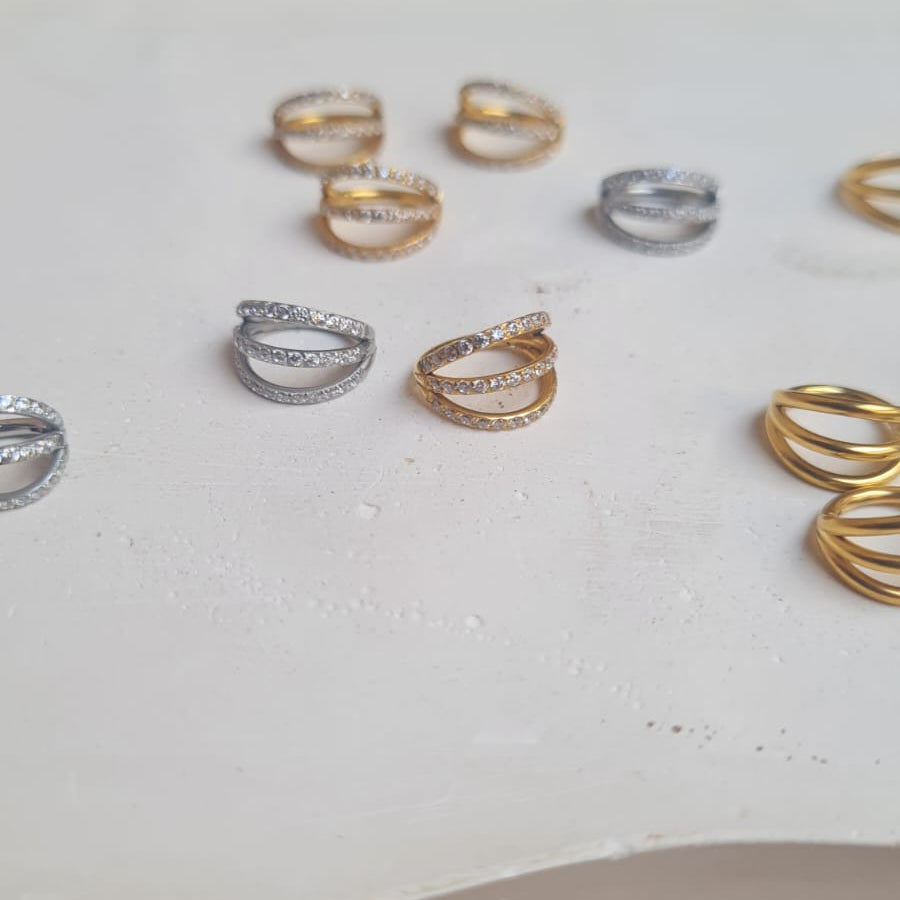 Tripple Layered Nose Ring (1 Pc for Pierced Nose only)