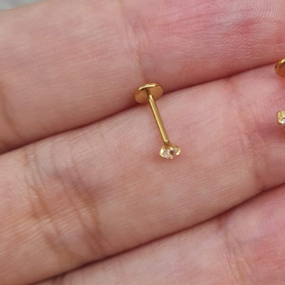 Nose Pin (Single Piece, for pierced nose)