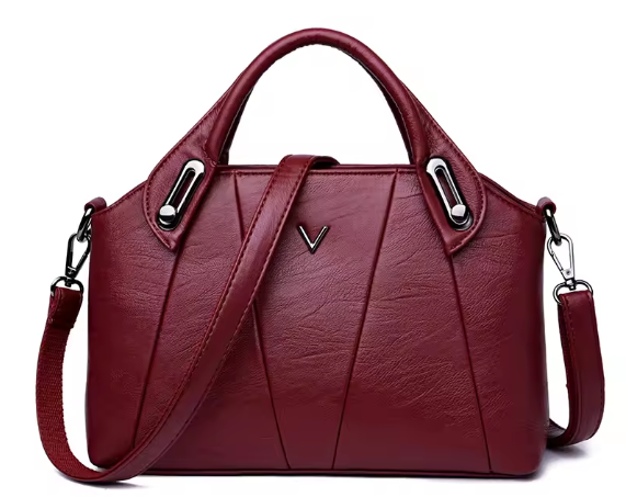 Handbag, Elegant solid colored Top handle