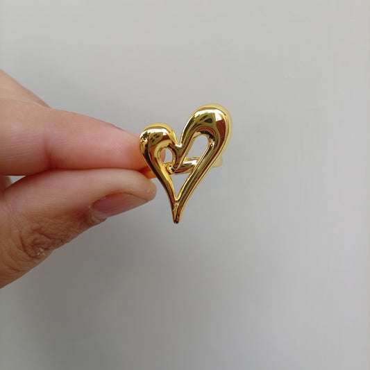 Golden Heart Ring