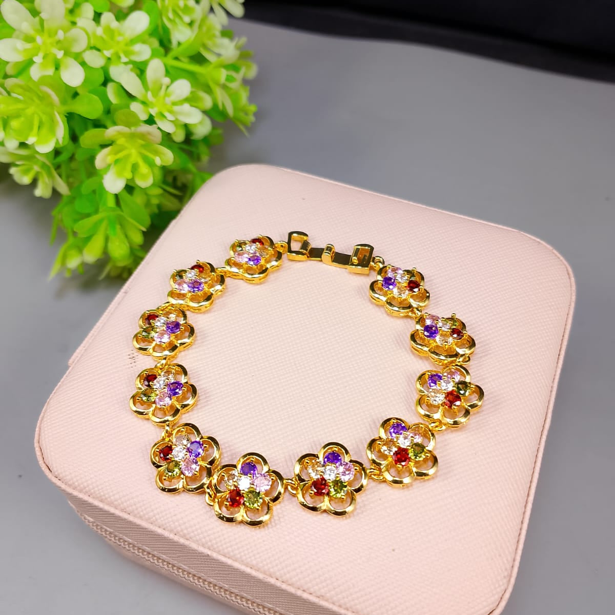 Multicolor Gold Bracelet