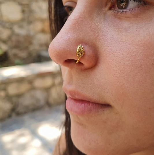 Leaf Nose Stud (Non- Piercing)