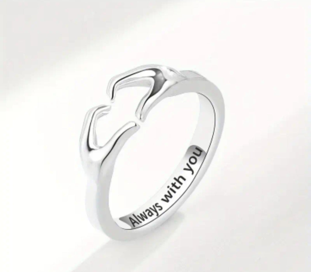 Always with you heart ring