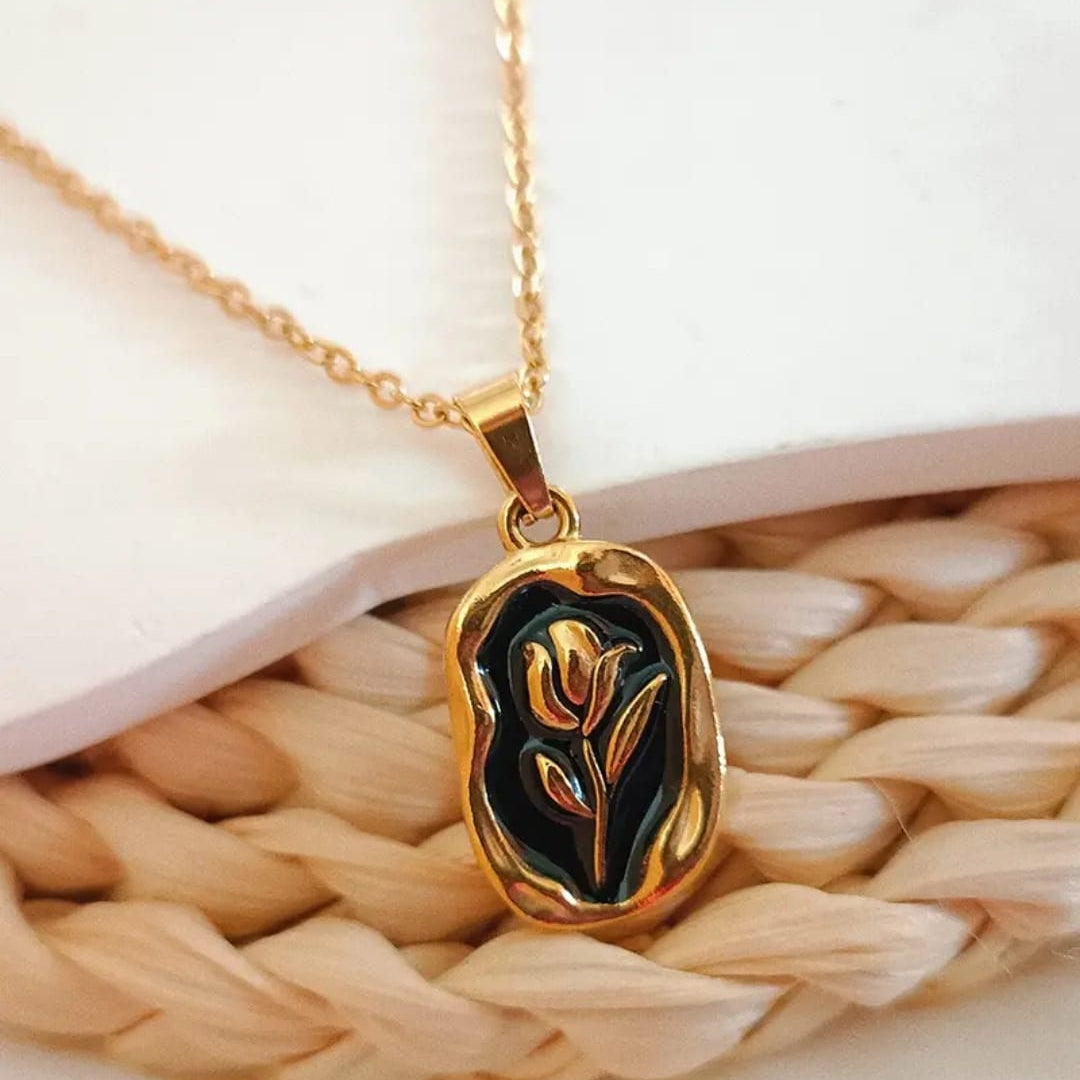 Stainless Steel Locket Black