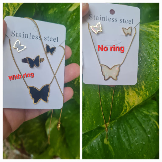 Butterfly Jewelry Set