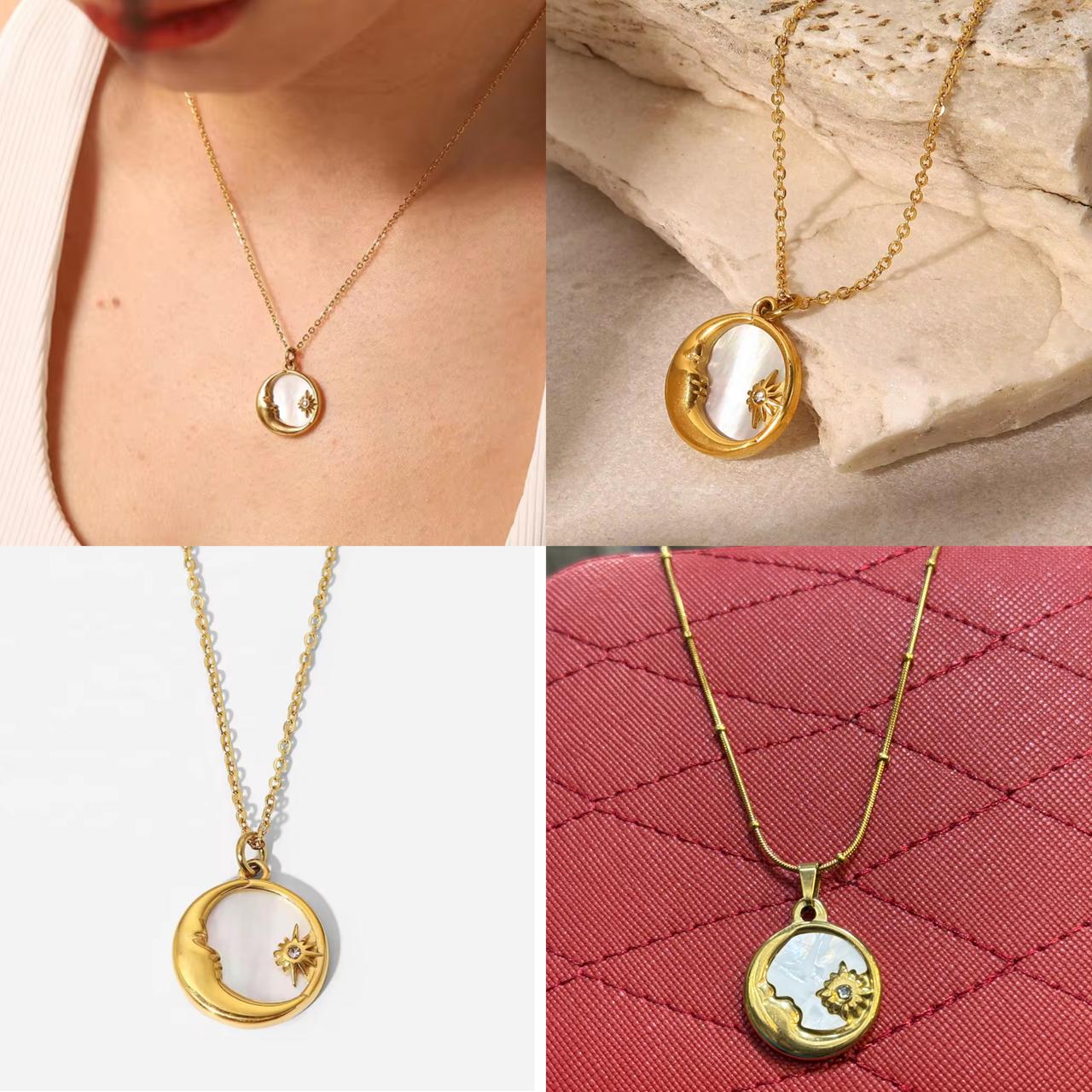 White Moon Locket