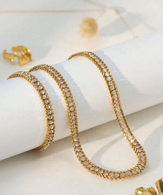Shiny Supreme Quality Necklace and Bracelet