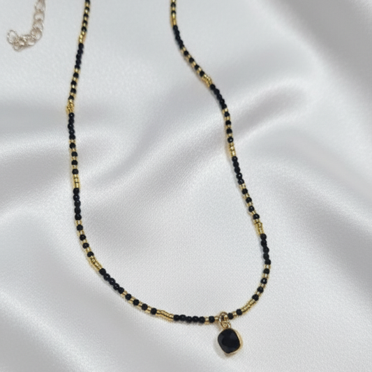 Black Beads Locket
