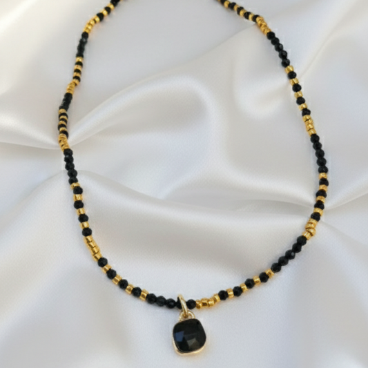 Black Beads Locket
