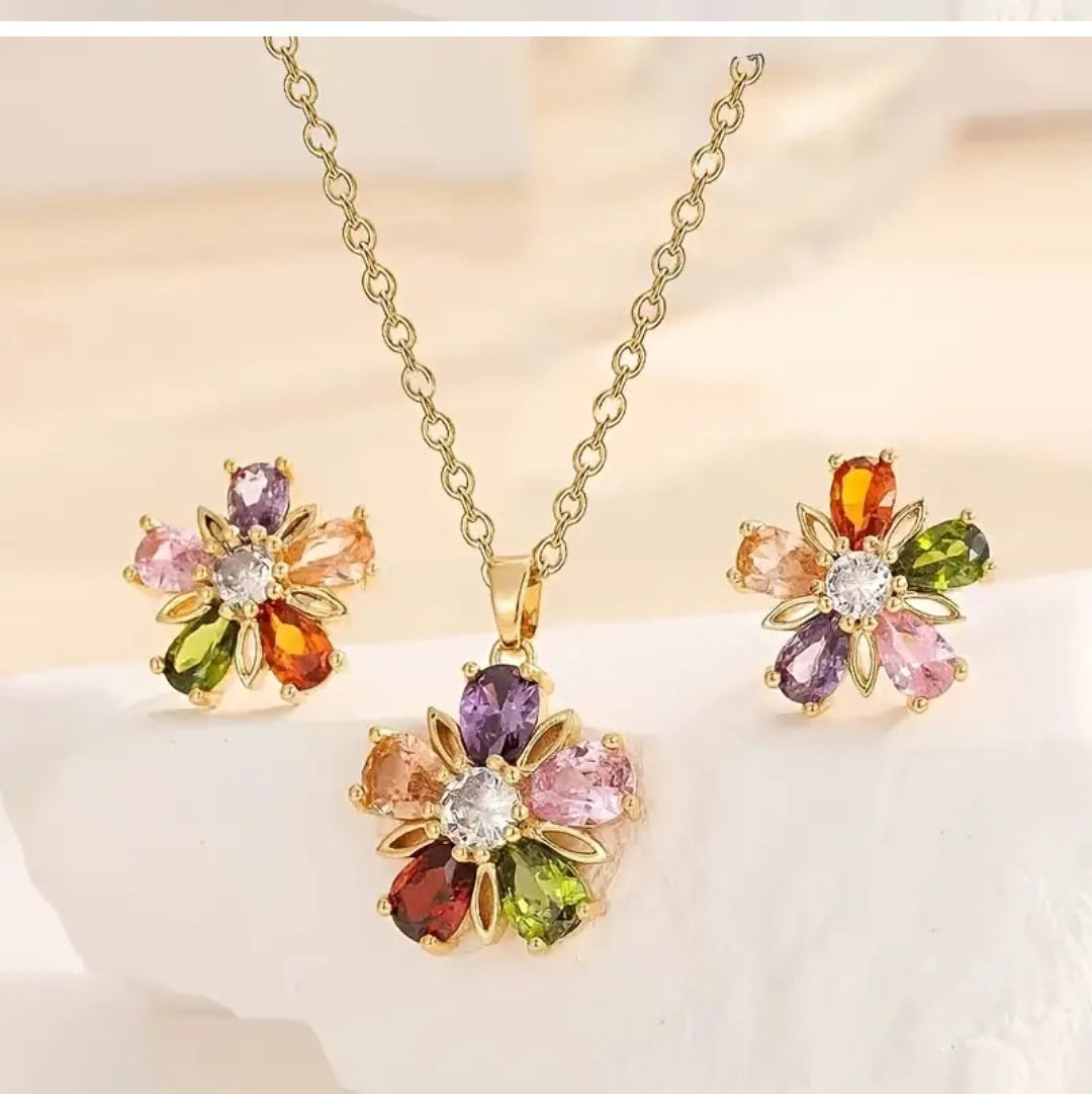 Multicolor Locket Set