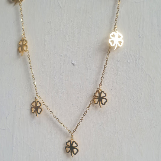 Stainless steel Necklace and Ear stud
