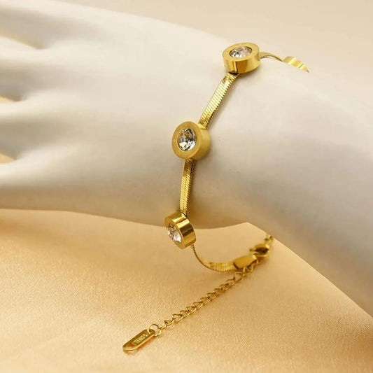 Golden Stainless Steel Bracelet
