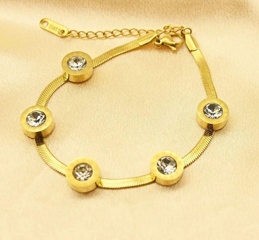 Golden Stainless Steel Bracelet