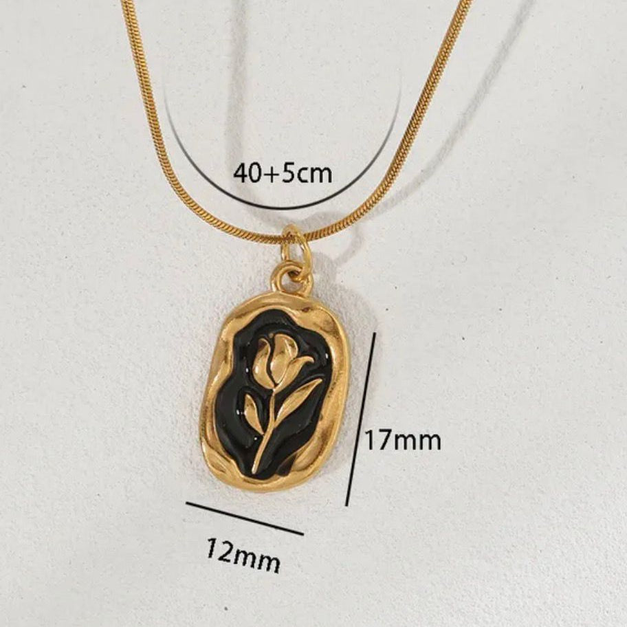 Stainless Steel Locket Black