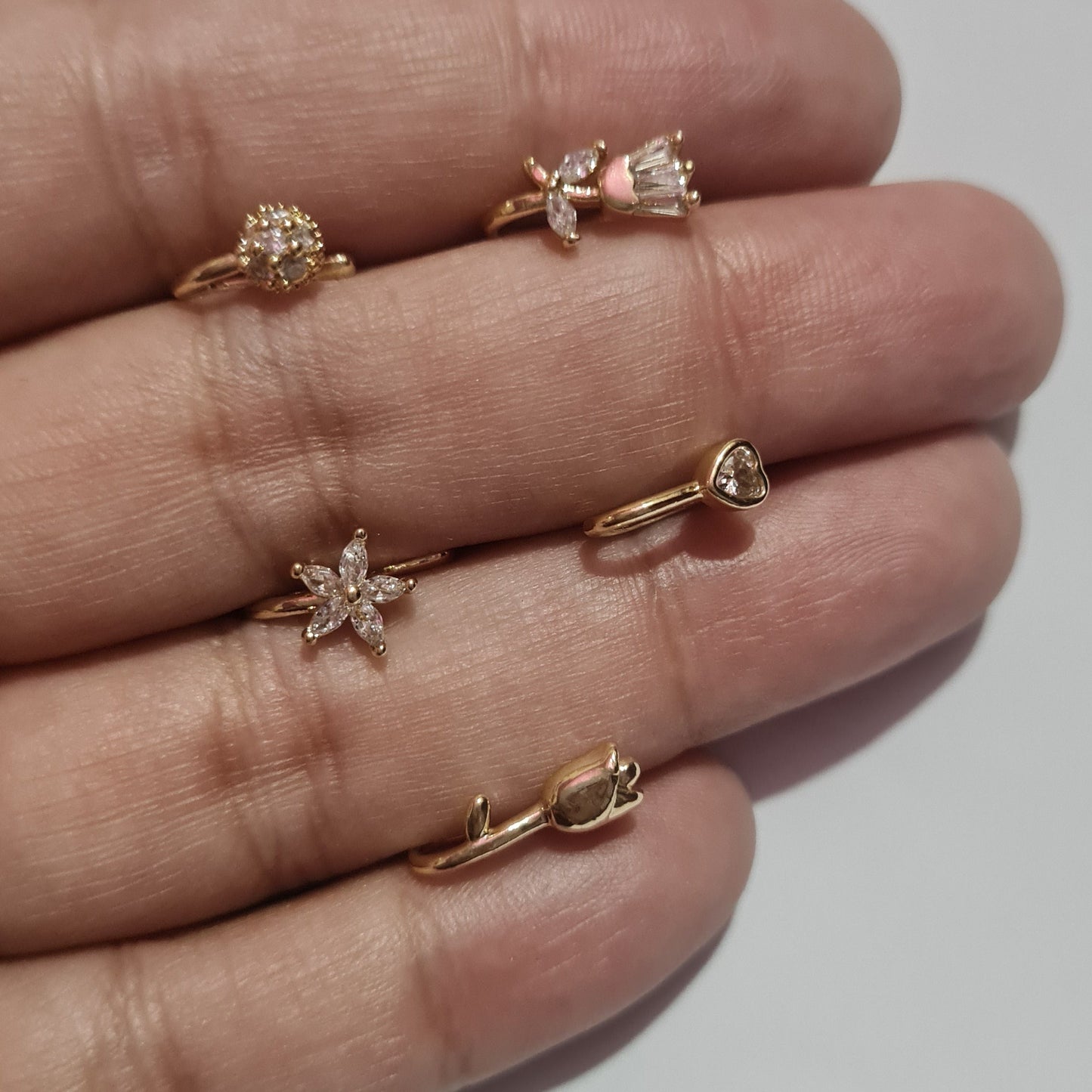 Delicate Nose Stud (for non-pierced nose)