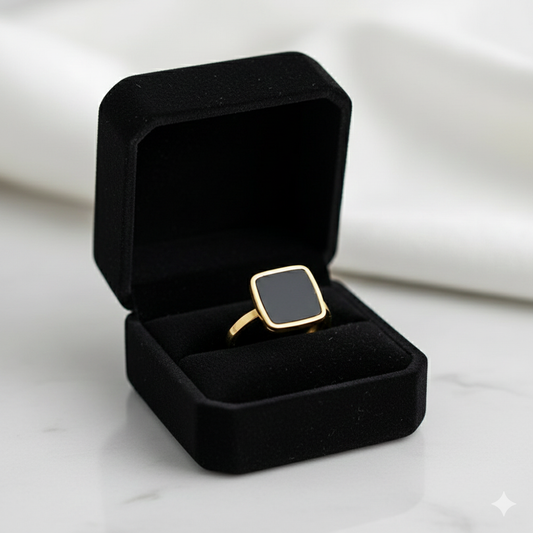 Black and Gold Ring