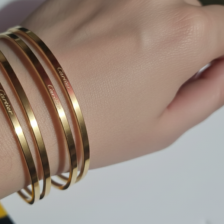 Stainless Steel Bangles (Pack of 2)