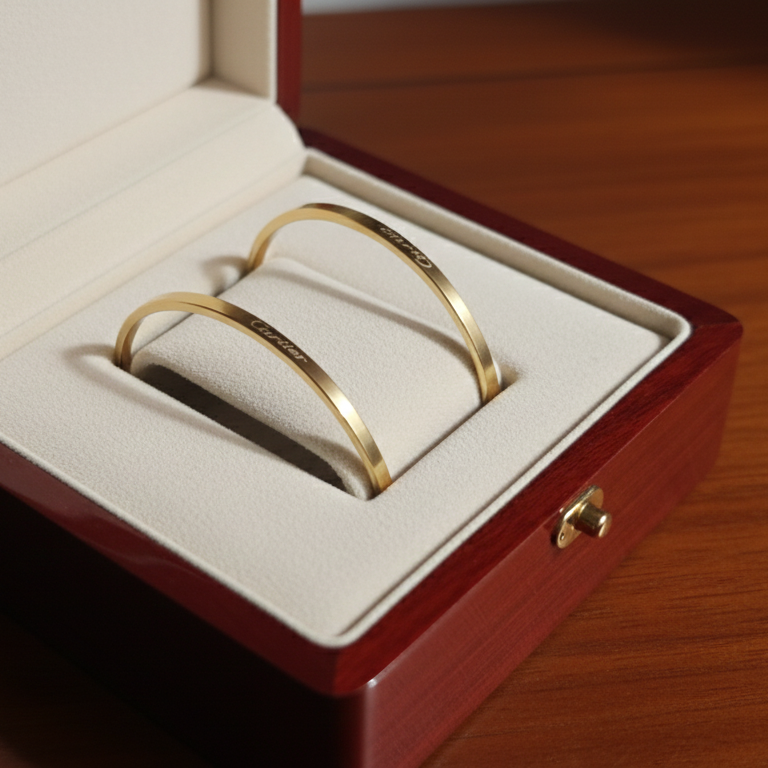 Stainless Steel Bangles (Pack of 2)