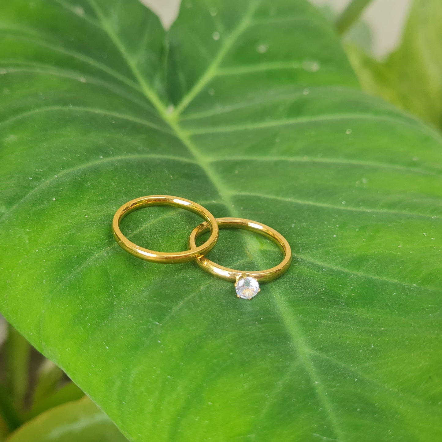 Double Ring -One stone