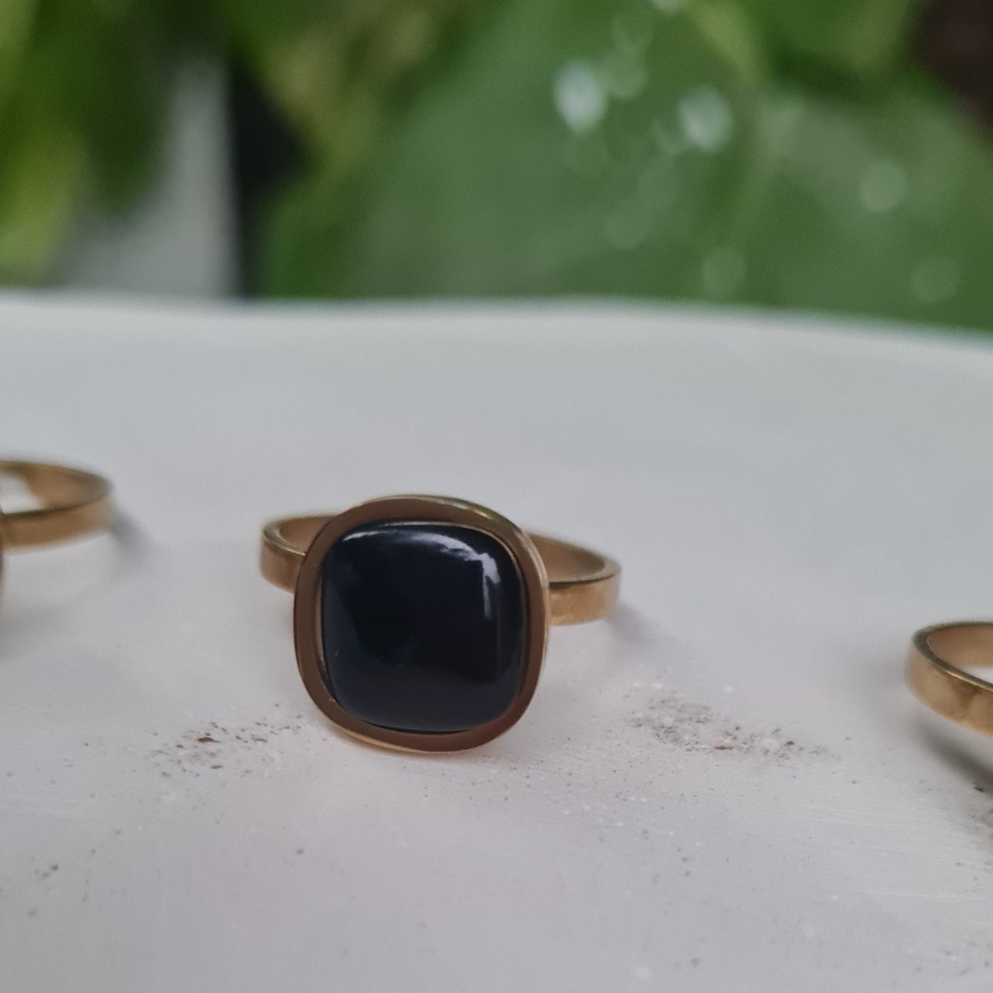 Cat-eye Stone Ring- Stainless Steel