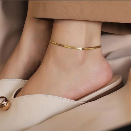 Golden Anklet Beauty( Single piece)