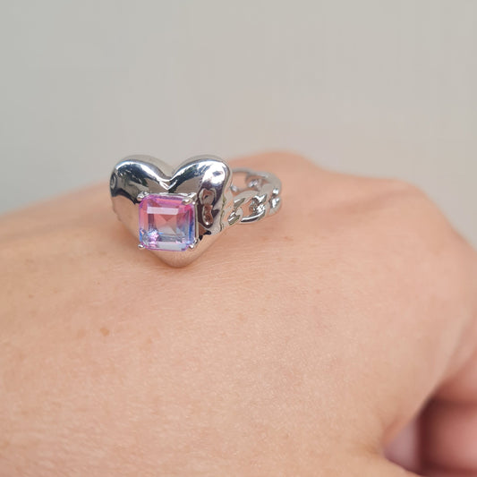 Heart Ring (Pink Shaded)