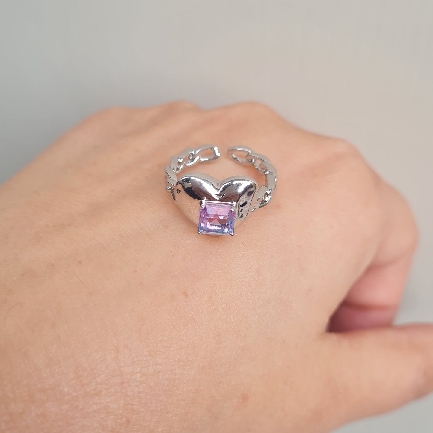 Heart Ring (Pink Shaded)