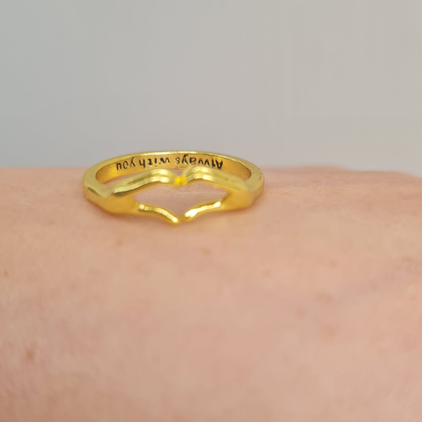 Always with you heart ring